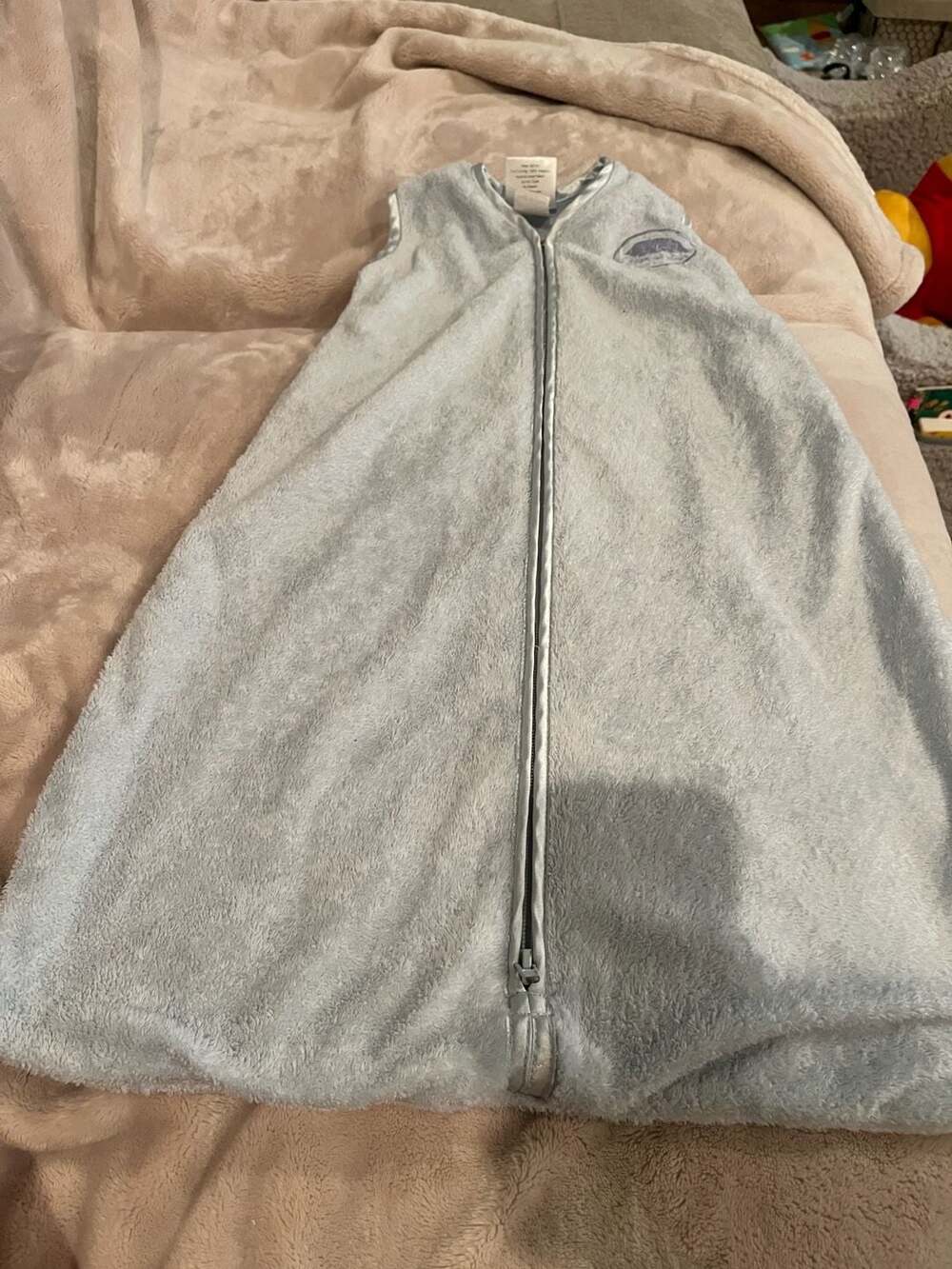 HALO SleepSack Wearable Blanket Fleece Blue Small 0-6 Months